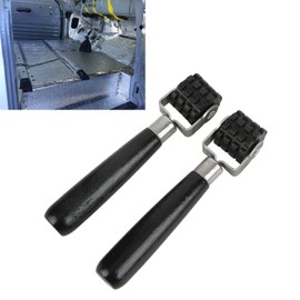 Acouto Car Audio Sound Deadening Roller Automotive Sound Deadener Aplicación de Filtro de Ruido Herramienta de Rodillo de Rueda para Tapetes de Reducción de Calor Papel Tapiz Rueda Negra
