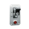 Simoni Racing ISR/3C-L Universal Switch Chrome Panel, White Cromo