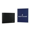 Navigare Men's Genuine Leather Wallet with Gift Box Black and