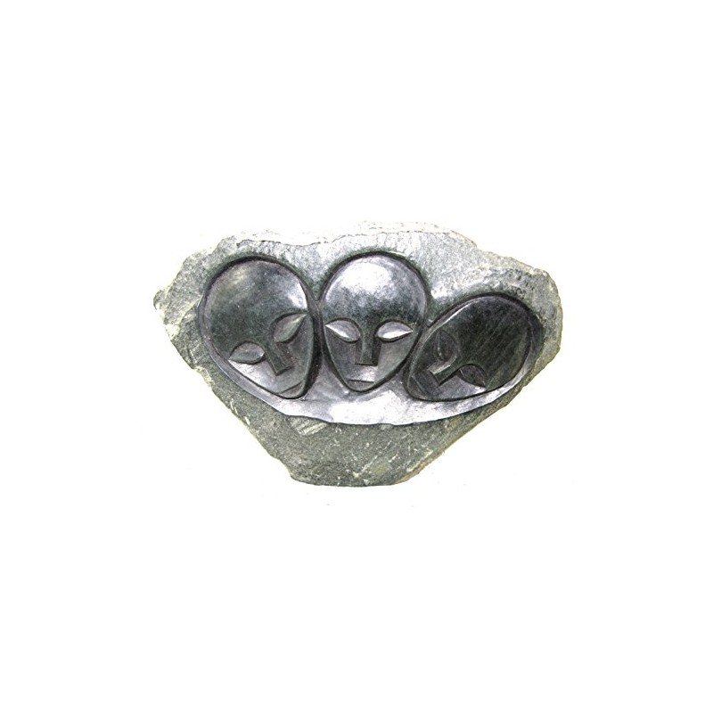 The Friendly Trading Co African Shona Sculpture Family of 3