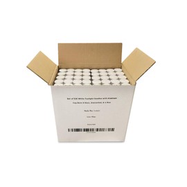 Tea Light Candles in Metal Cups - 6 Hours Clean, Long Burning White Unscented Tea Candles - 520 Candles - Votive Candles Bulk for Romantic Dinner, Wedding, Spa & Hotels by PARNOO