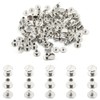 Hocansen 100 Pcs/50 Sets Silver Binding Screws Flat Head Metal
