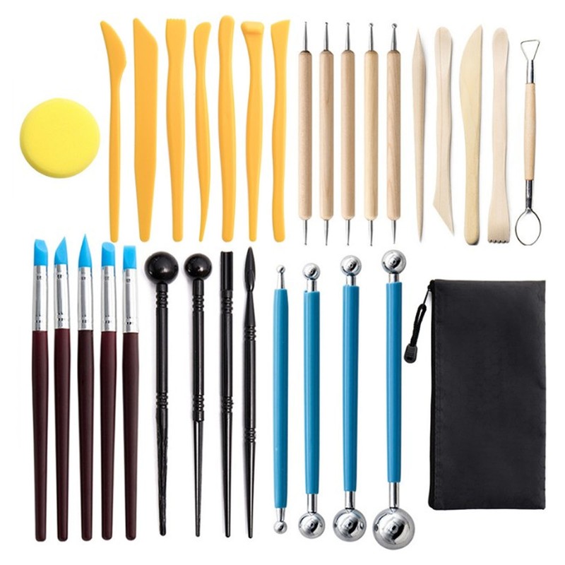32 Piece Set Pottery Sculpting Tool Multifunctional Ceramic Clay Crafts