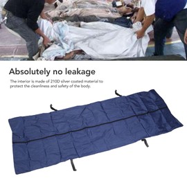 Asixxsix Body Bag, Leak-Proof, Waterproof, Odour-Inhibiting Body Bag, 210D Oxford Fabric with Large Capacity and 4 Reinforced Handles for Light Transport (200 x 90 cm)
