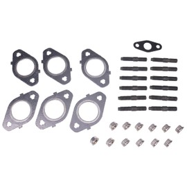 Czomoizc Exhaust Manifold Gaskets, Stud & Nut Kit Compatible with Dodge Cummins 5.9L 6.7L Engine 24V 98.5-19