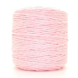 Premium Pink Macrame Cord, 300 m / 984 ft of 2 mm Thick Natural Cotton Thread Yarn Macrame Rope for Wall Hangings, Plant Hangers, DIY Crafts, Home Decorations, Gift Wrapping (Reel)