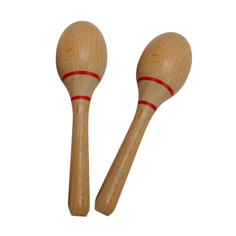 Guijinhao 2Pcs Maracas, Professional Wooden Rumba Shakers Hand Percussion Rattles
