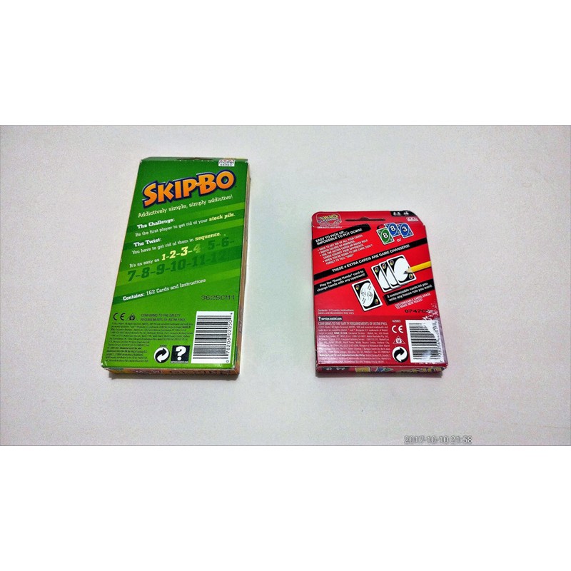 BLUEFOX TOOLS Skip Bo card game bundled with Uno card