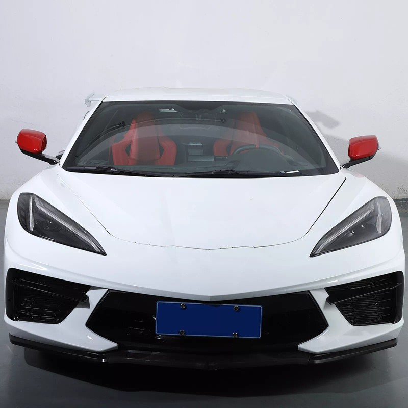 auguisy-motortrim Fit For Corvette C8 2020-up Red ABS Rear View