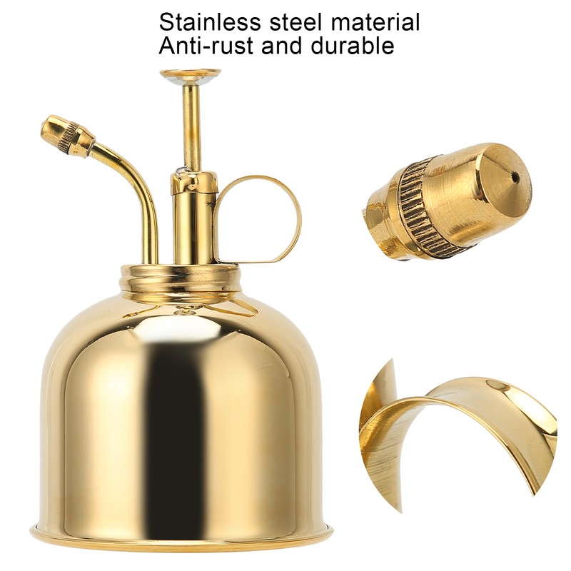 Professional Stainless Steel Watering Can with Top Pump for Succulent