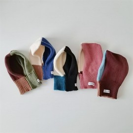 Kids' Unisex Retro Color Block Balaclava Hat - New Winter Collection lf2060 Free Size/48-52CM Pink 3ea