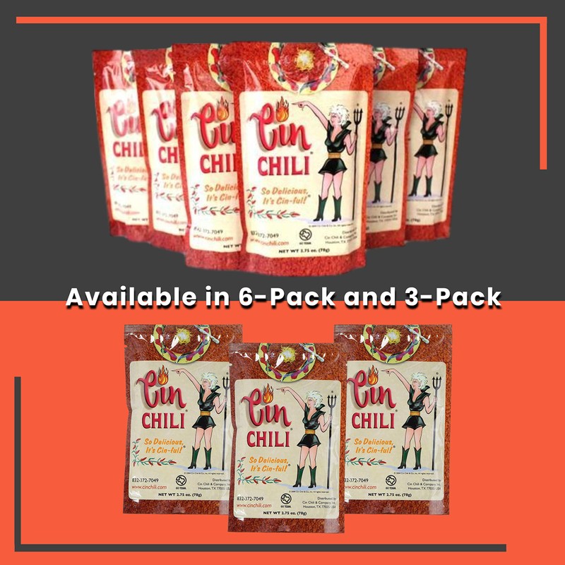 Cin Chili Mix Deliciously Cin-ful Seasoning Sauce for Cooking or