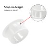 Qjaiune 60 Pcs 16mm (5/8") Plastic Hole Plugs, White Flush