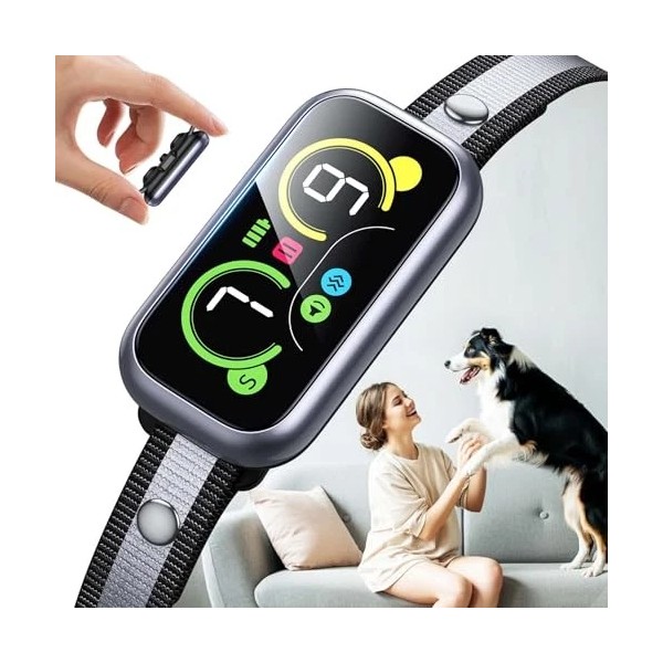Bark Collar for Large Dog, Smart Anti-Barking Collar, 4-in-1 Automatic