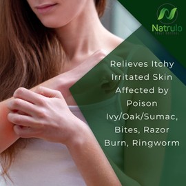 Natrulo Poison Ivy Soap Bar - All Natural Poison Ivy Treatment - Anti-Itch Skin Cleanser Bar for Poison Ivy, Poison Oak & Sumac - Removes Oils, Soothes & Relieves Rashes - 4 oz Bar Made in USA