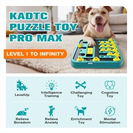 KADTC XL Dog Puzzle Toy Pro Max, Level 1-Infinite Brain Game for Smart Dogs