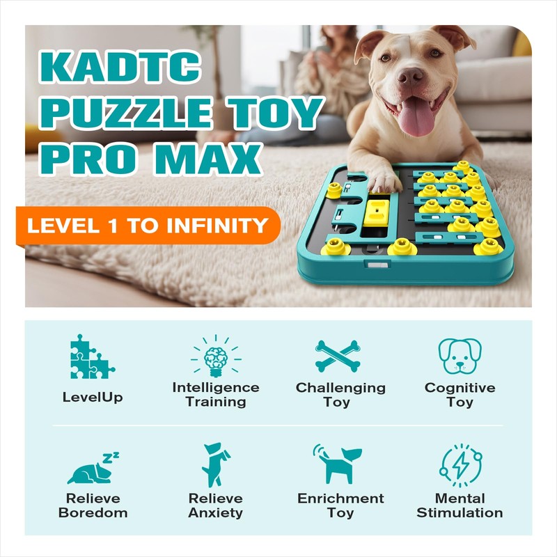KADTC XL Dog Puzzle Toy Pro Max, Level 1-Infinite Brain