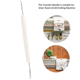 Silver Lead Double Headed Needle Crochet Hook Knitting Latch Hook Carpet Knitting Machine Transfer Needle Transfer Tool Knitting Machine Transfer Tool Knitting Machine Parts Yarn Clothes Scarf Hat