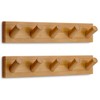 LARHN Wall Mounted Coat Rack, Wooden Wall Coat Rack with