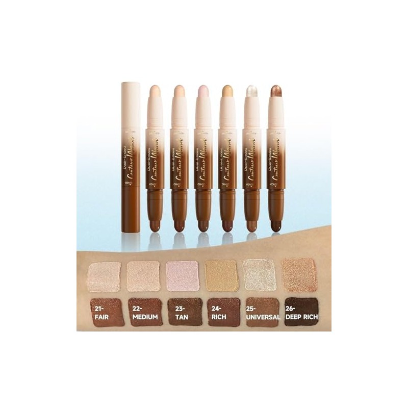 Barra de Contorno e Iluminador 2 en 1, Contouring Facial