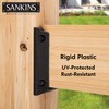 SANKINS 10pcs Deck Railing Bracket Connectors for 2x4, Durable PP