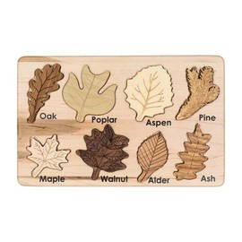 Leaf Wooden Jigsaw Puzzles Leaf Puzzle Educational Learning Toys for Boys Girls Birthday Gift