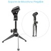 Pyle soporte para micrófono de escritorio - tripie ajustable en