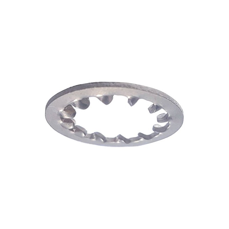 5/8" Internal Tooth Lock Washers, Stainless Steel 410, Plain Finish,