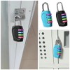 2 Pcs 4 Digit Padlock Re-settable Combo Lock Heavy Duty