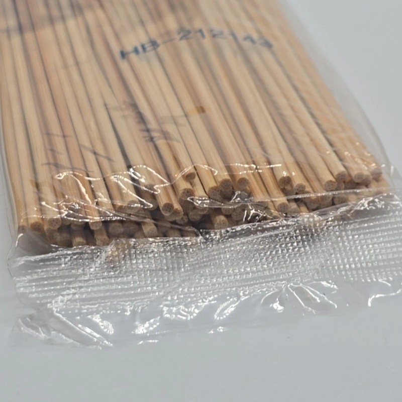 Handgards 200 PCS 6" Bamboo Skewers Natural Wooden 6 inch