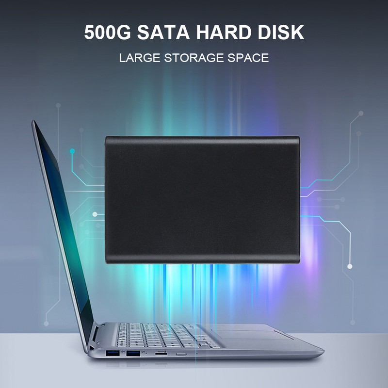 Mobile HDD HighSpeed SATA 500G USB3.0 LED ABS Portable Hard