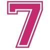 Applicable Pun Varsity Number 7 - Vinyl Decal - Hot
