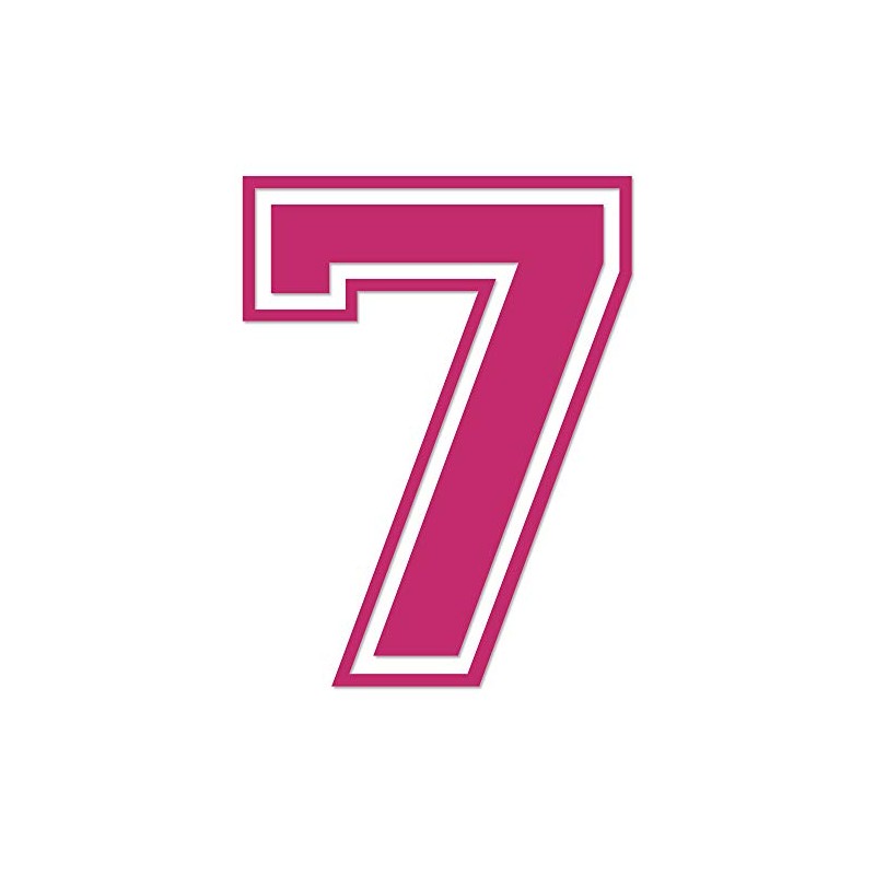Applicable Pun Varsity Number 7 - Vinyl Decal - Hot