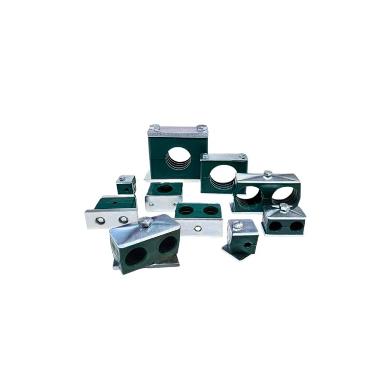 40mm, Group 5, Single Polypropylene Complete Hydraulic Tube/Pipe Clamp