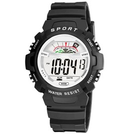 SYNOKE Students Fashionable Simple Multi functional Watch Electronic Wrist Watch(Black, L)