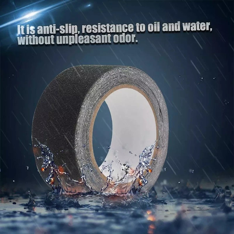 RIVERSOFY Cinta Antiderrapante Gruesa Y Resistente De 5mx2.5 4 Piezas
