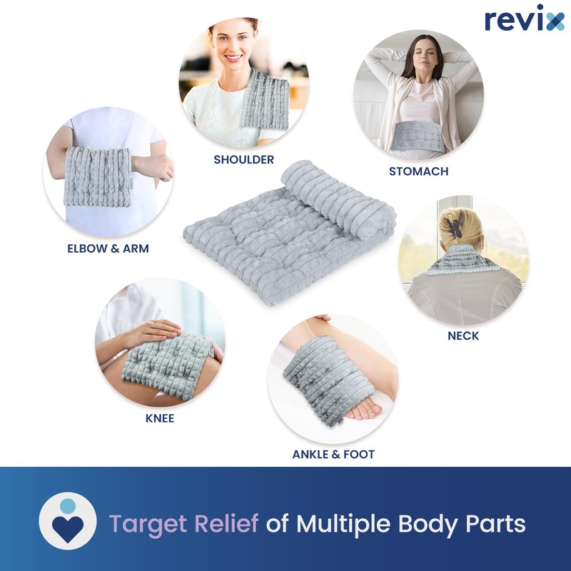 REVIX Microwave Heating Pad, 8 * 14" Flaxseeds Heating Pads