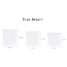 Croshuki 30pcs 3 Sizes Square Clear Jewelry Organizer Earring Ring Necklace Storage Bags Travel, Anti Tarnish Protect Jewelry (bags only)