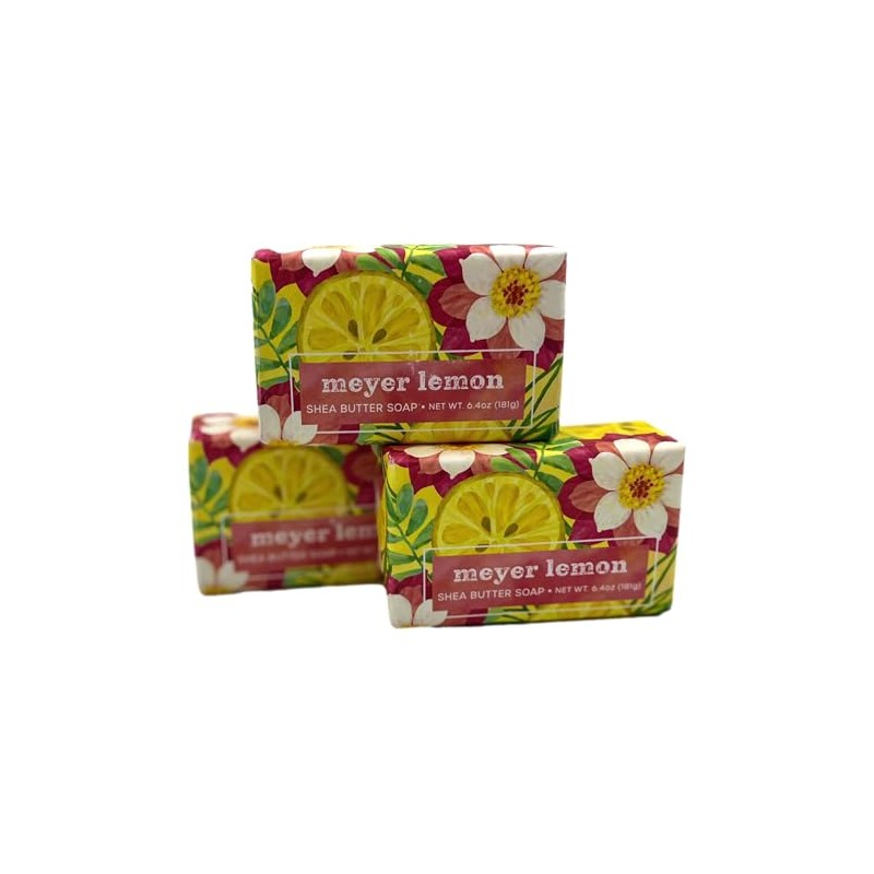Greenwich Bay Trading Company Meyer Lemon Shea Butter Soap, 6.4