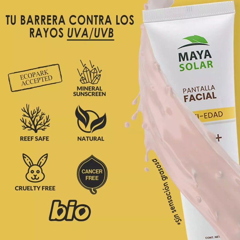 Maya Solar Protector Solar Facial Mineral Maya Solar Antiedad 50