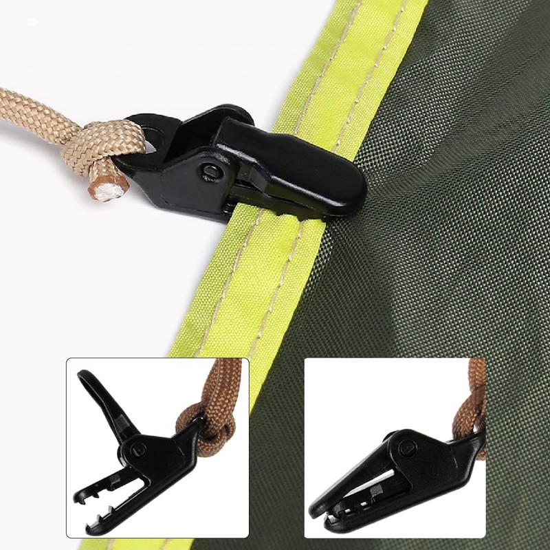 TRIWONDER 12pcs Tent Clips Tarp Clips Tent Clamp Camping Clips