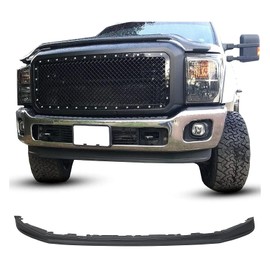 ECOTRIC Front Lower Bumper Valance Deflector Compatible with 2011-2016 Ford F250 F350 Super Duty Air Dam Panel Replacement for BC3Z17626AA FO1095241