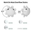 Bathtub Overflow Drain Cover - Silicone Bath Tub Drain Cover,