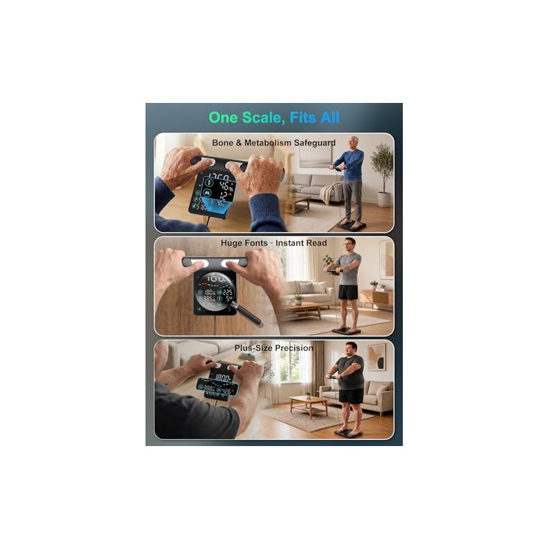 Arboleaf Smart Scale with Handle Display - 8-Electrode Body Pod