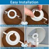 E27 to E14 Plastic Lamp Shade Ring Converter, 42mm to
