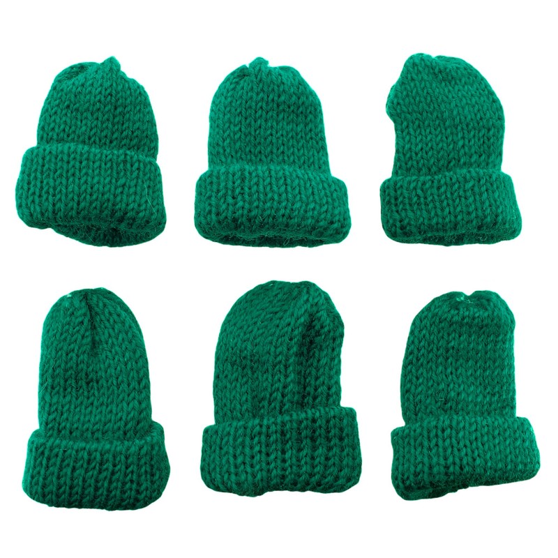 MIJOMA Set of 6 Knitted Egg Cosy Hats, Knitted Egg
