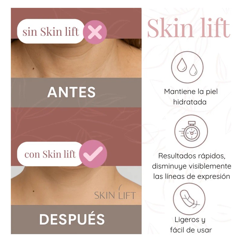 🔥 Parches antiedad de silicona skin lift reutilizables día y