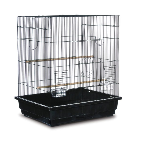 Prevue Pet Products Square Top Parakeet Cage, Black 25.0" L