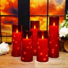 kakoya Flameless LED Candles with Timer 5 Pc Flickering Flameless