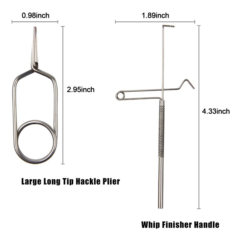 Fly Fishing Tying Tool Kit Including with Bobbin Finisher Scissors